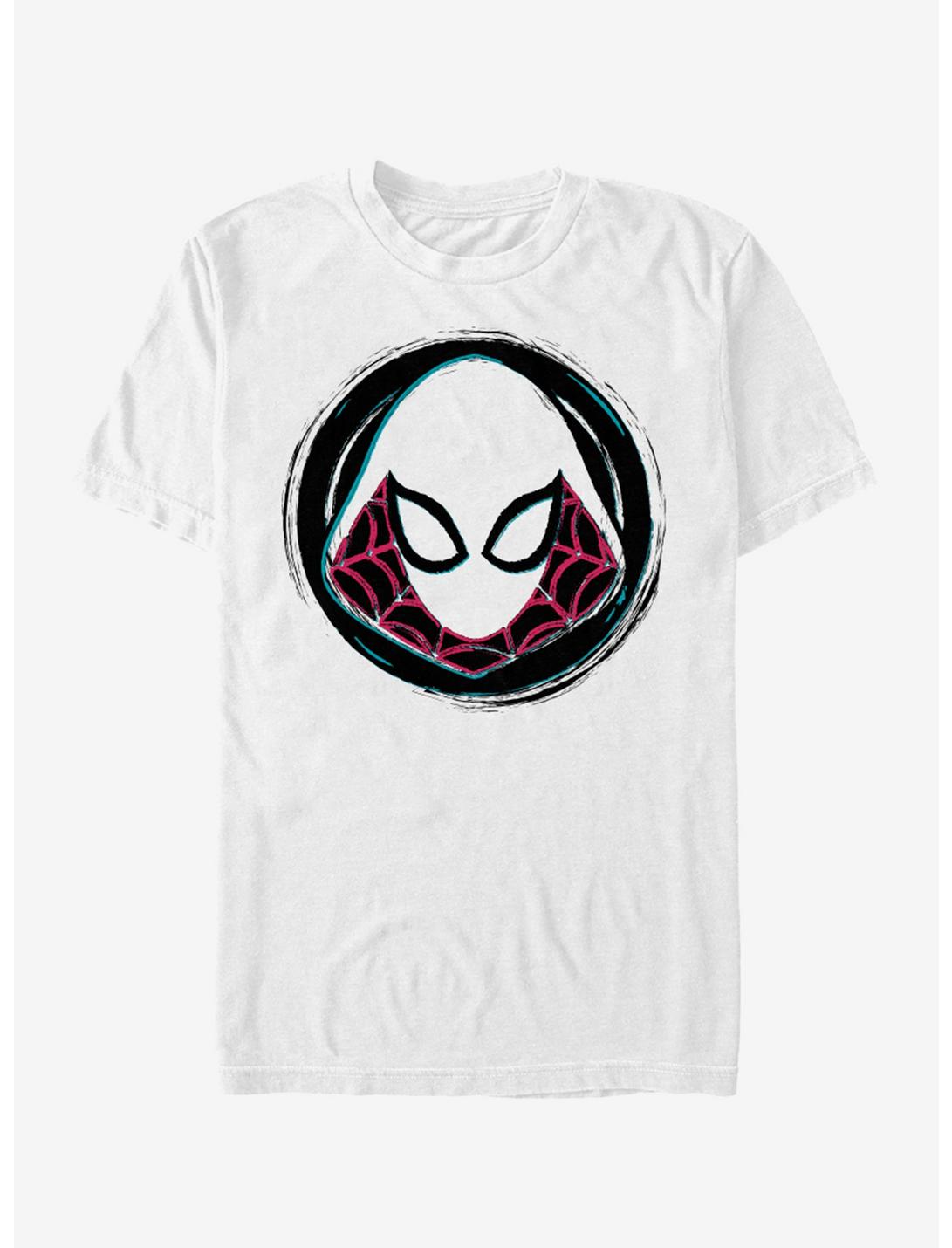 Marvel Spider-Man: Into The Spider-Verse Spider-Gwen Badge T-Shirt, WHITE, hi-res