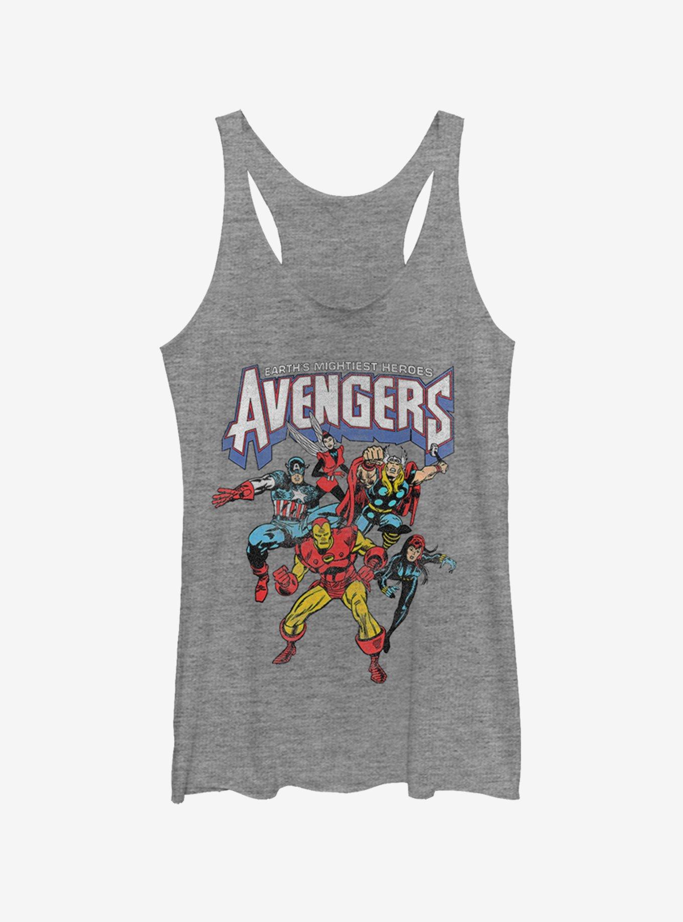 Marvel Avengers Heroes Girls Tank, GRAY HTR, hi-res