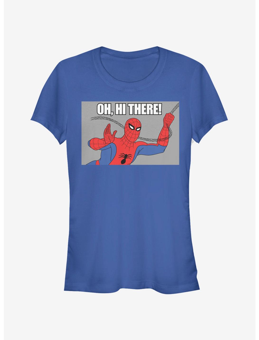Marvel Spider-Man Oh Hi There Girls T-Shirt, ROYAL, hi-res