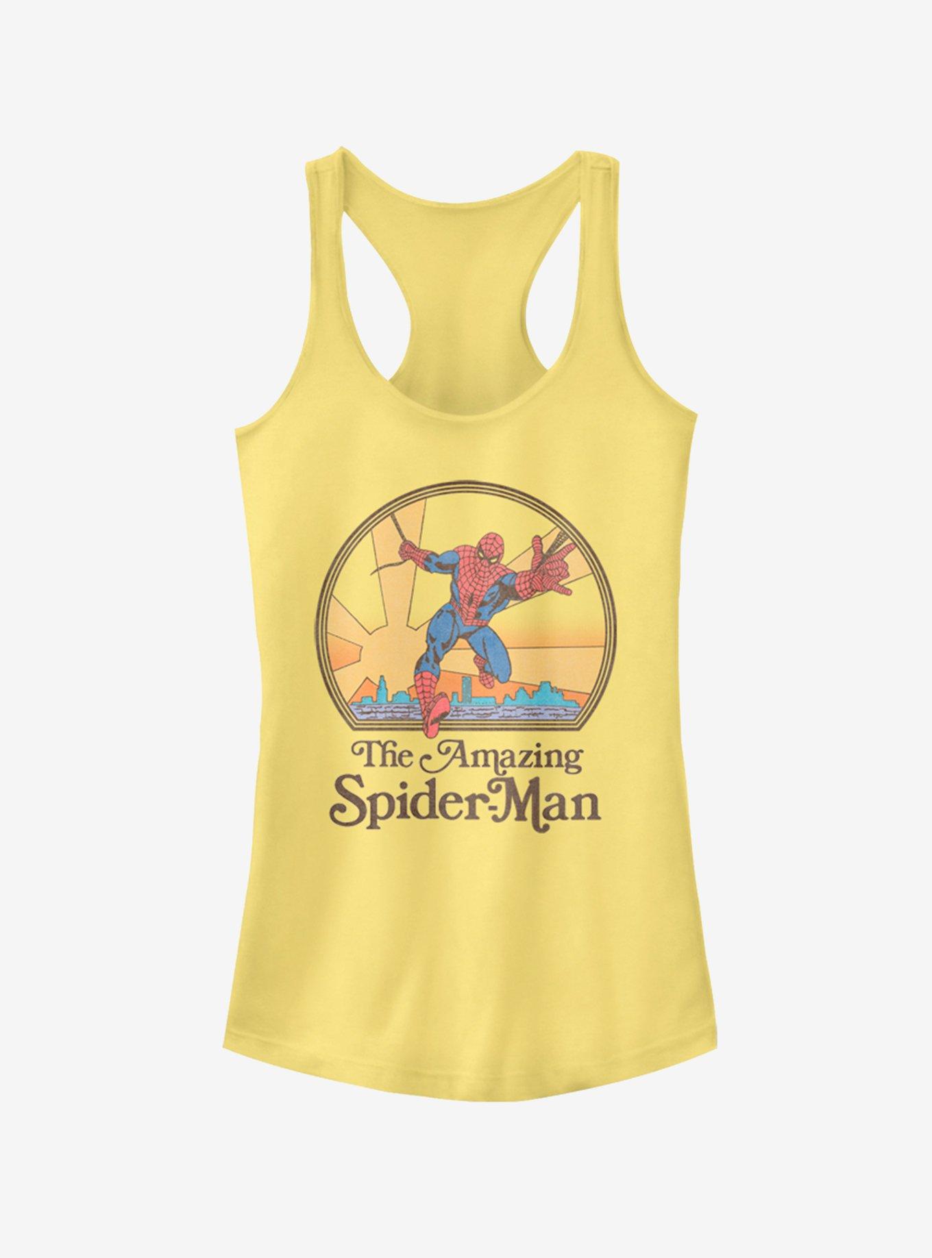 Marvel Spider-Man Amazing Spider-Man 70'S Girls Tank, BANANA, hi-res