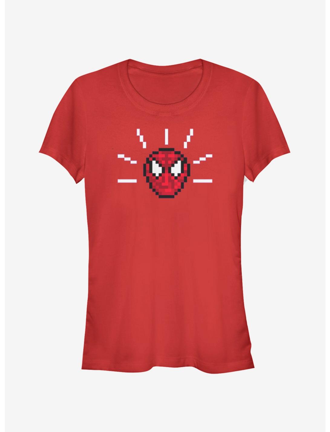 Marvel Spider-Man Pixel Spidey Sense Girls T-Shirt, RED, hi-res
