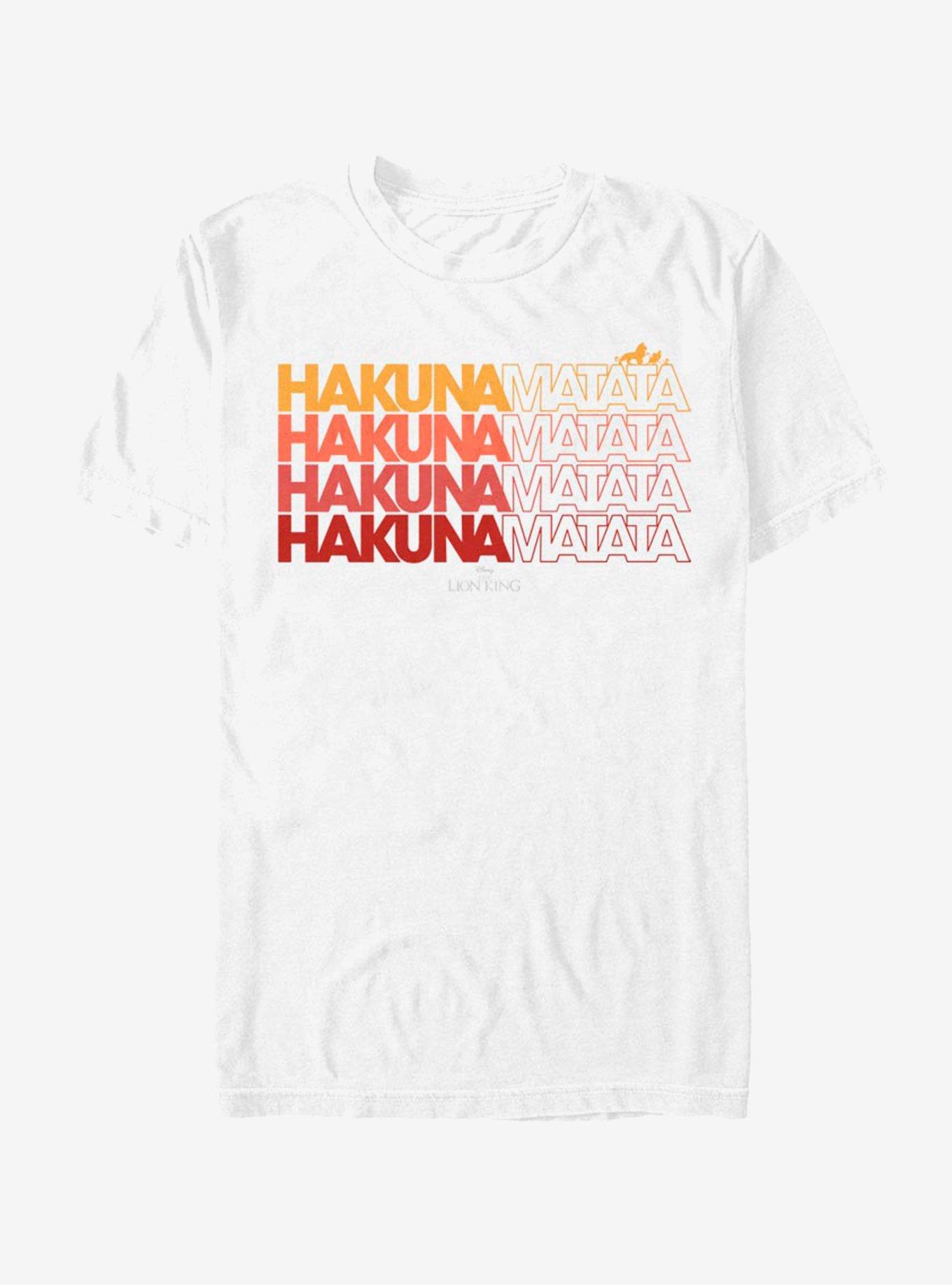 Disney The Lion King Thanks Hakuna T-Shirt, WHITE, hi-res