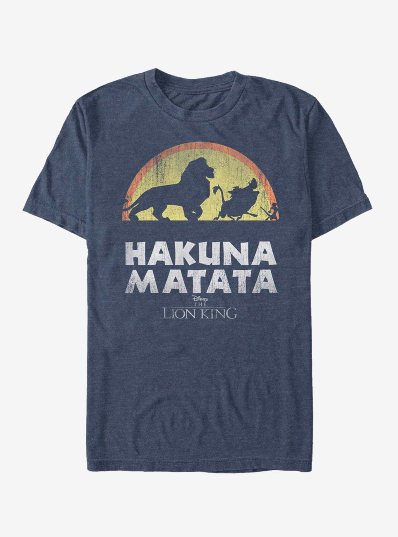 Disney The Lion King Hakuna Walk T-Shirt, NAVY HTR, hi-res