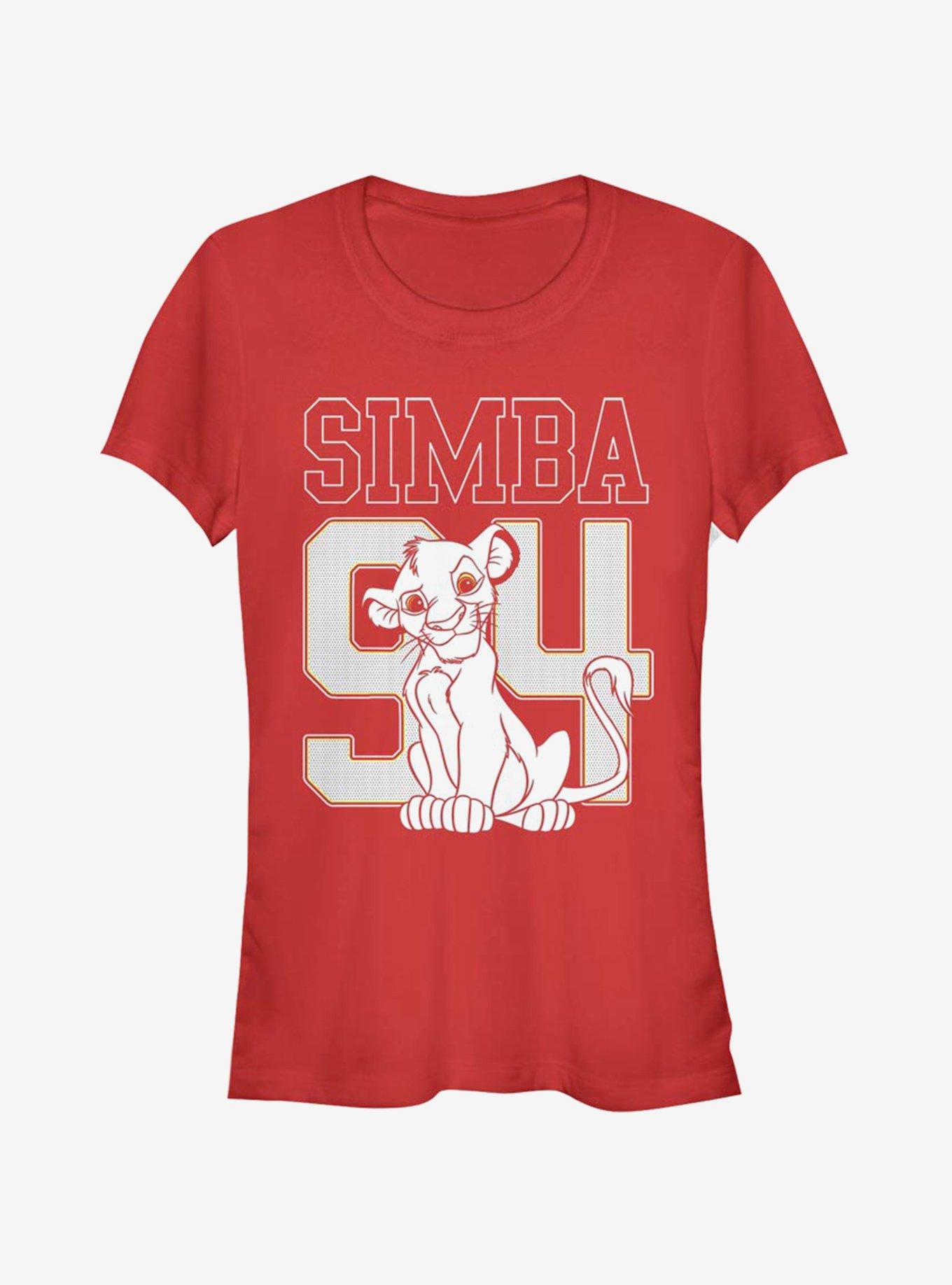 Disney The Lion King Simba '94 Girls T-Shirt, RED, hi-res