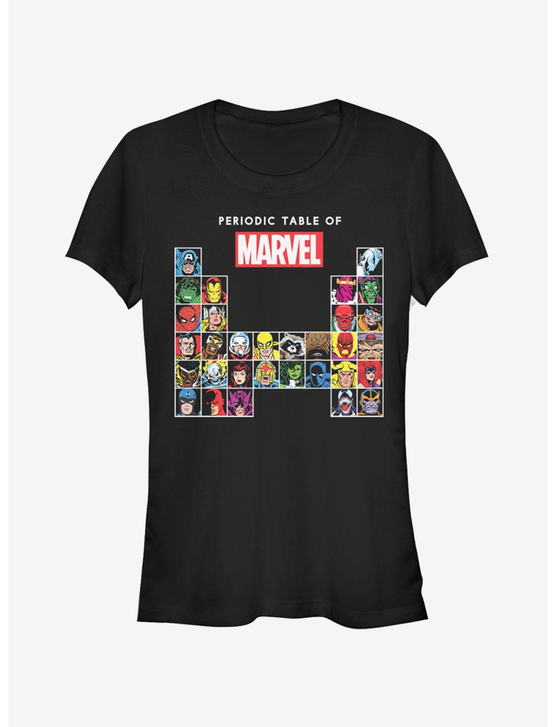 Marvel Spider-Man Periodic Marvel Girls T-Shirt, BLACK, hi-res