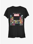 Marvel Spider-Man Periodic Marvel Girls T-Shirt, BLACK, hi-res