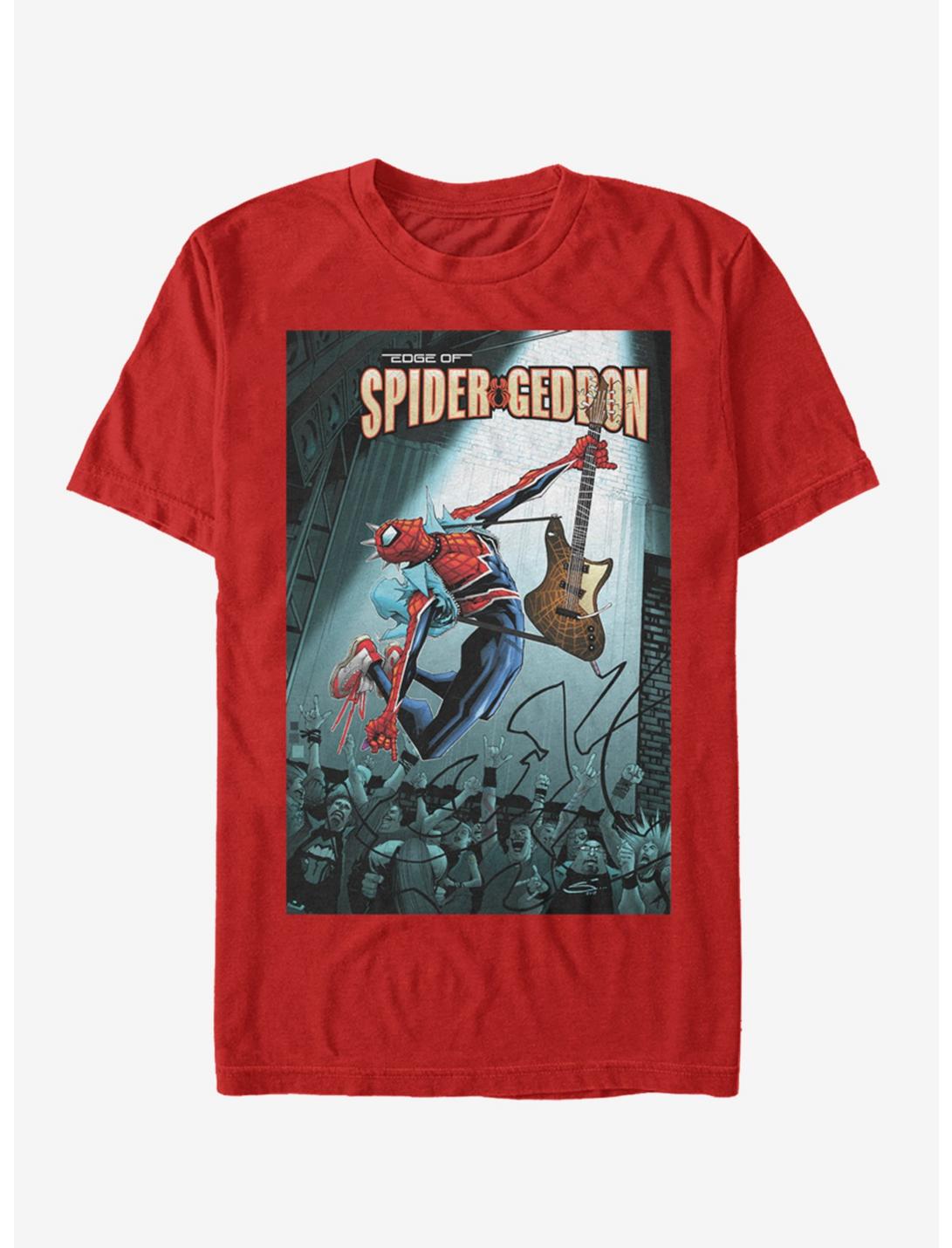 Marvel Spider-Man Spider-Geddon Rock Guitar Aug.18 T-Shirt, RED, hi-res
