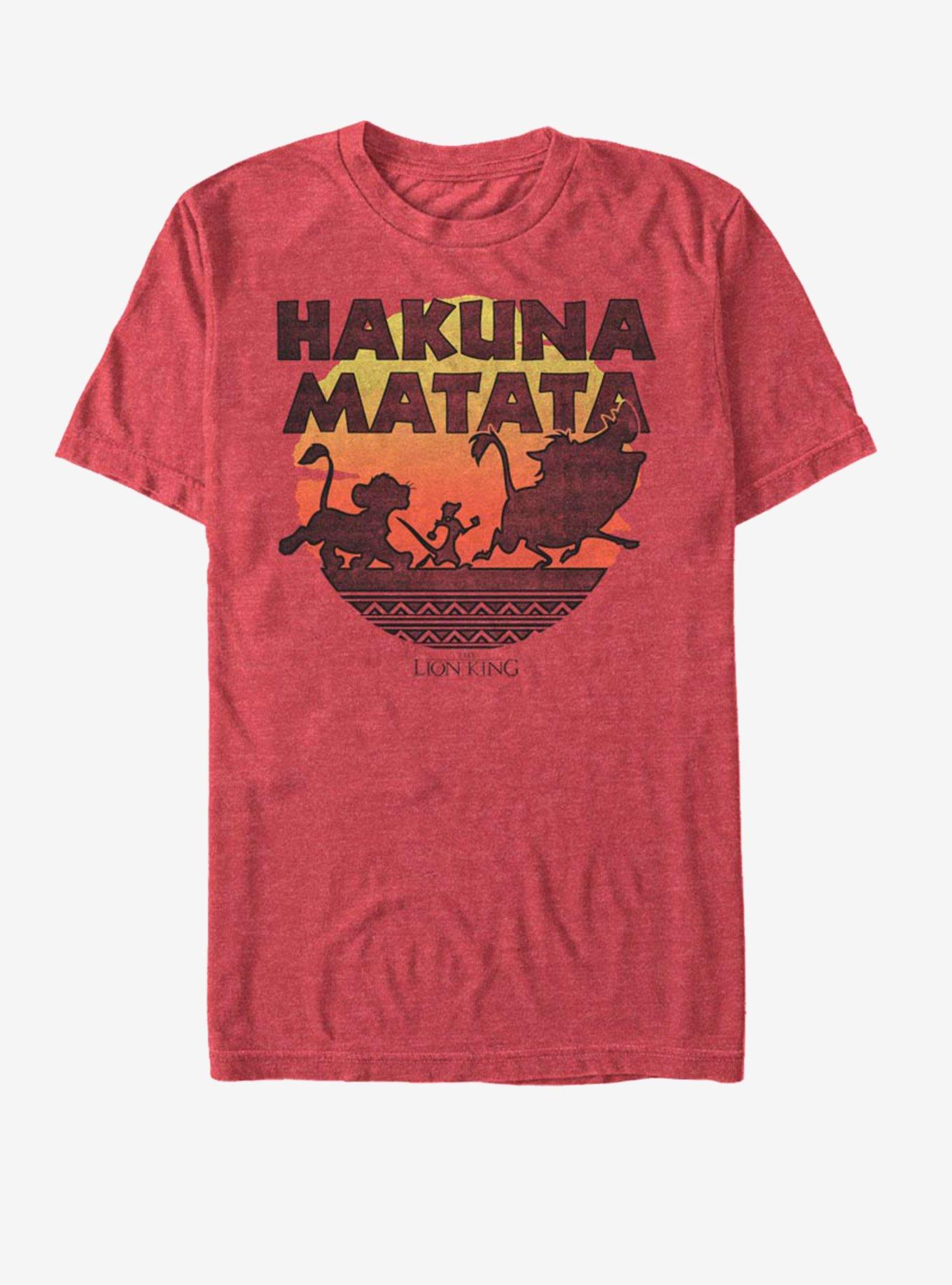 Disney The Lion King Hakuna Silos T-Shirt, RED HTR, hi-res