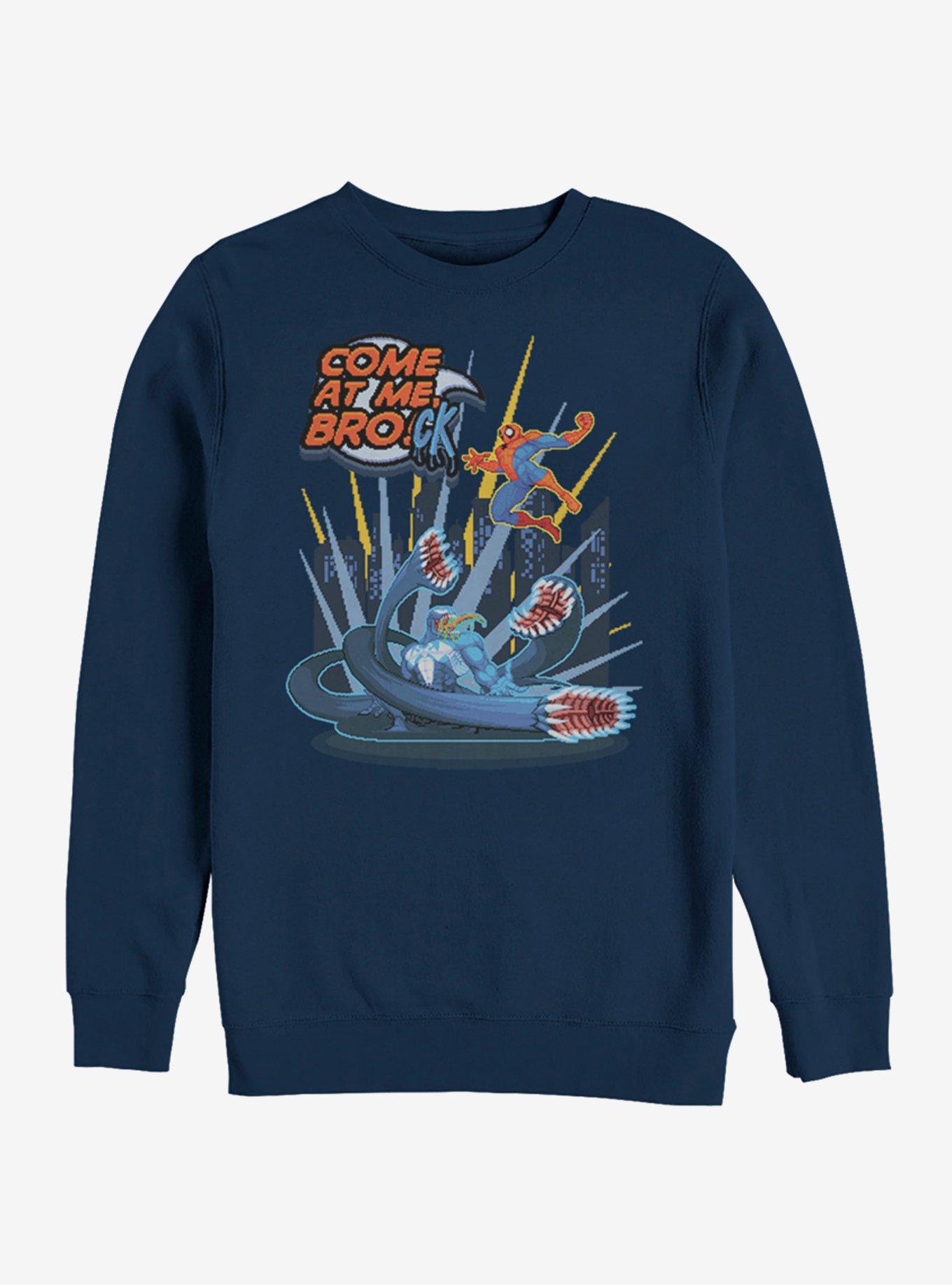 Marvel Spider-Man Come At Me Brock Sweatshirt, NAVY, hi-res