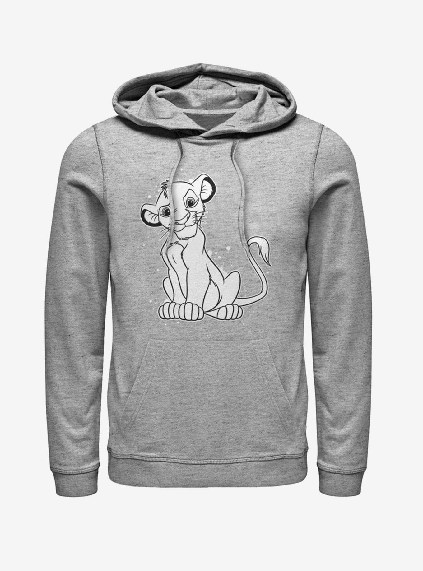 Disney The Lion King Simba Splatter Hoodie, ATH HTR, hi-res