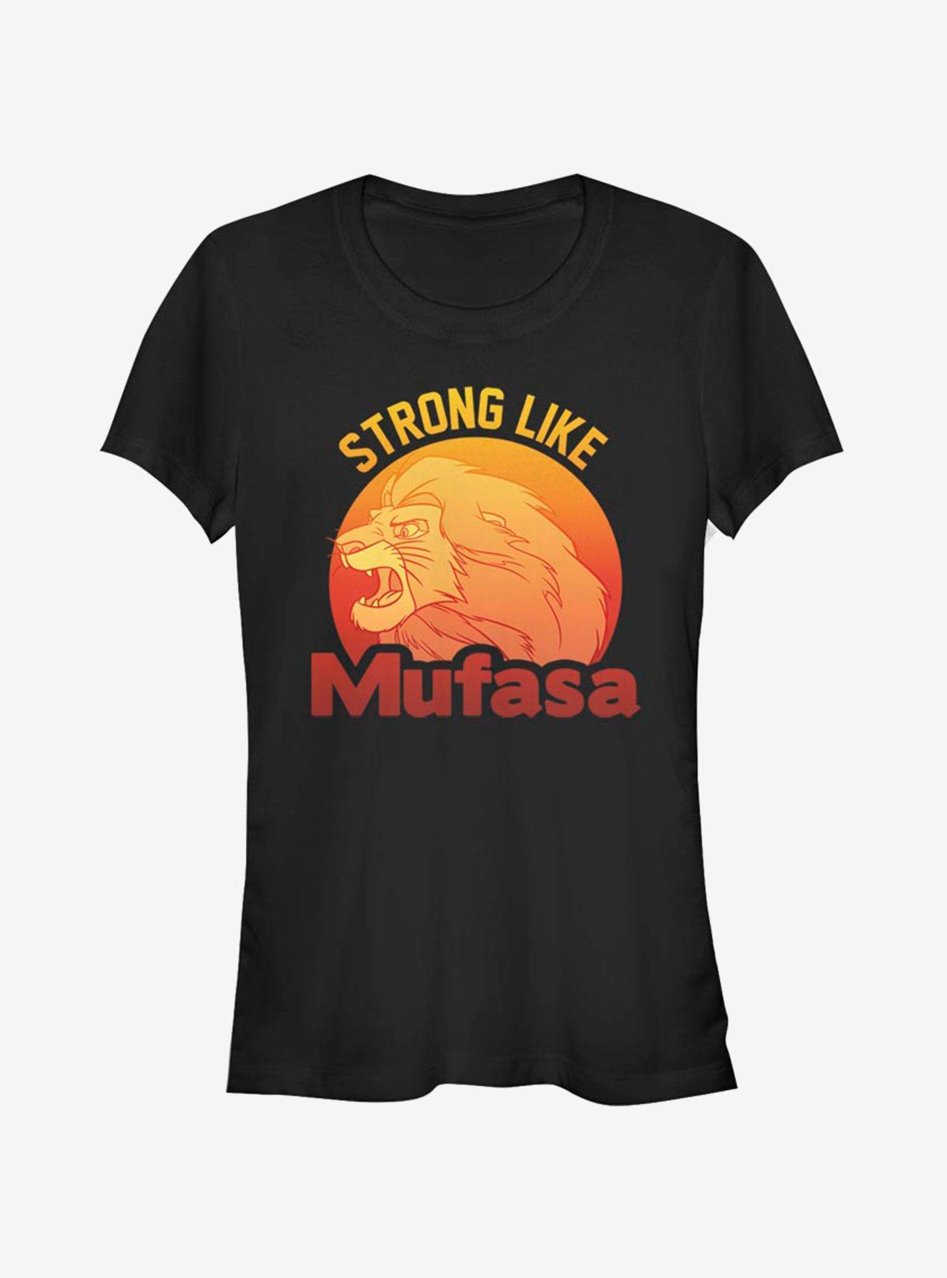 Disney The Lion King Simba Strong Like Mufasa Girls T-Shirt, BLACK, hi-res