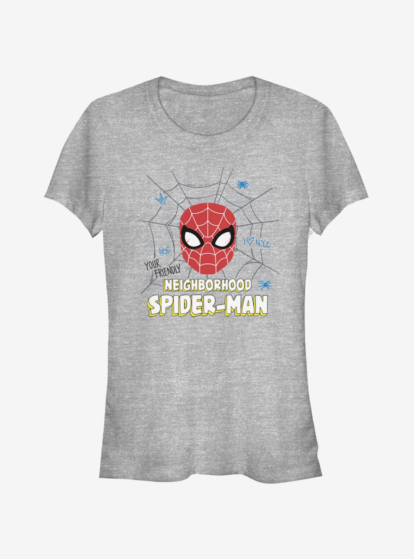 Marvel Spider-Man Friendly Neighborhood Girls T-Shirt, ATH HTR, hi-res