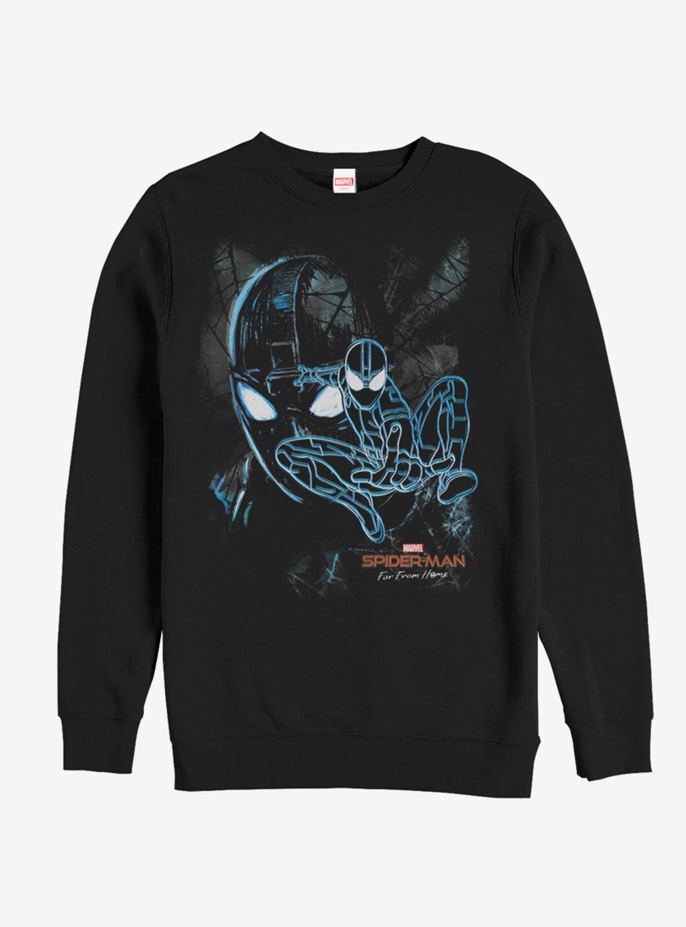 Marvel Spider-Man Far From Home Spider Dark Sweatshirt, BLACK, hi-res