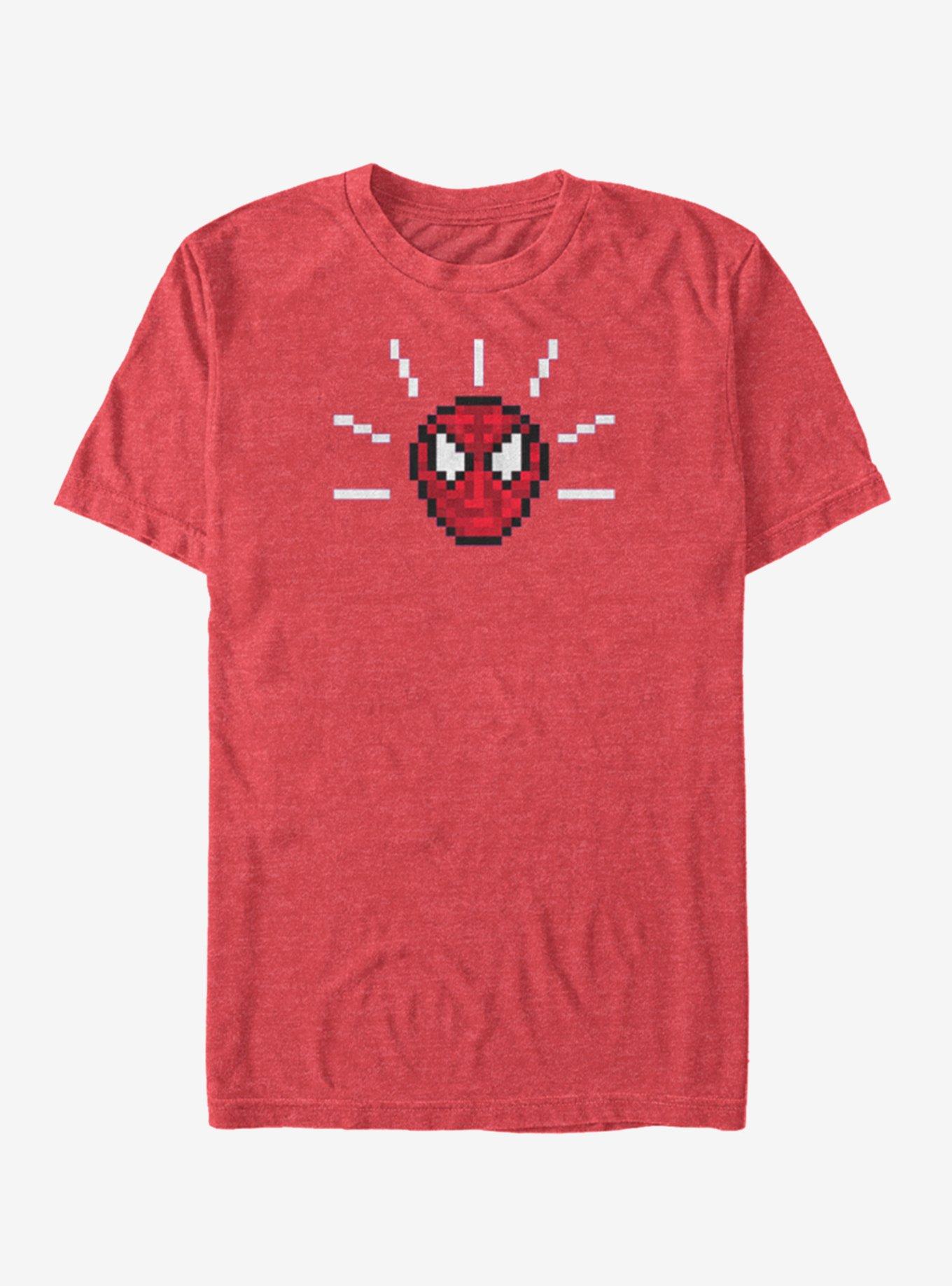 Marvel Spider-Man Pixel Spidey Sense T-Shirt, RED HTR, hi-res