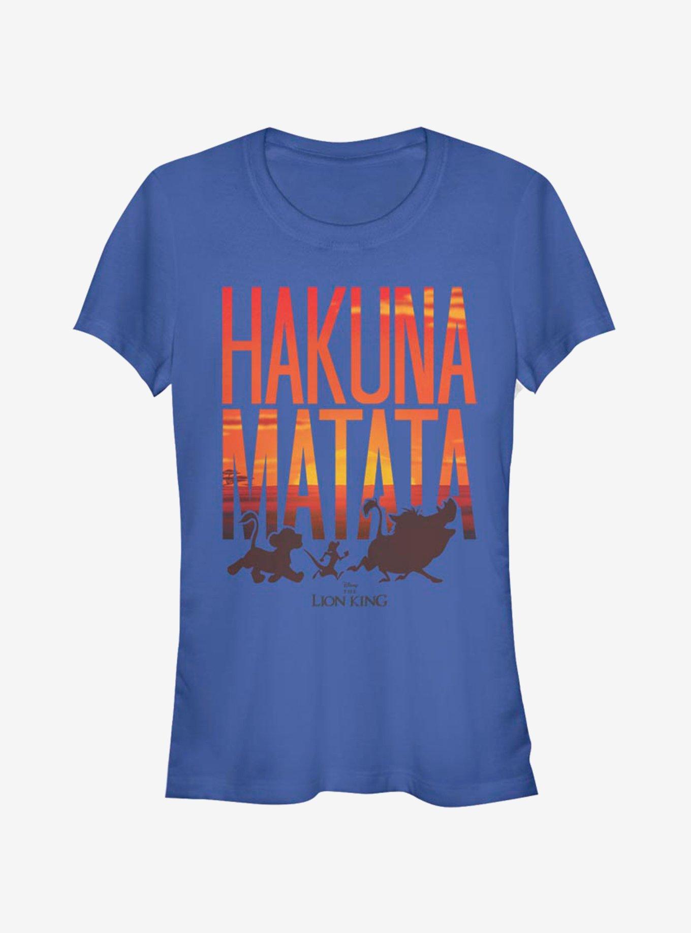 Disney The Lion King Sunset Matata Girls T-Shirt, ROYAL, hi-res
