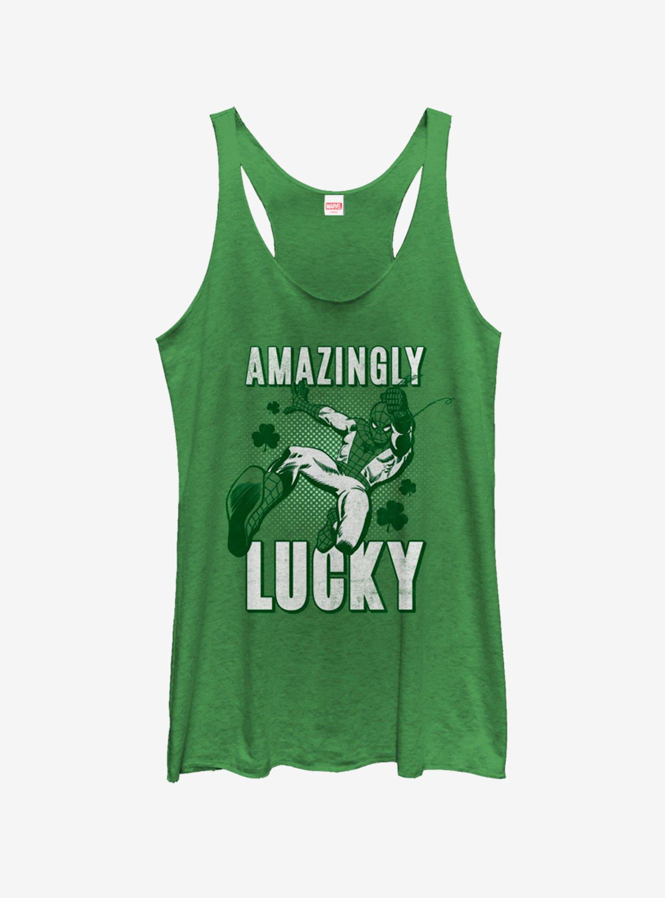 Marvel Spider-Man Amazingly Lucky Girls Tank, ENVY, hi-res