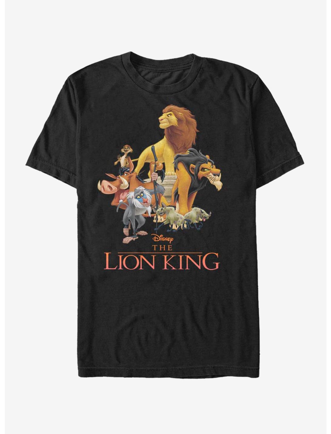 Disney The Lion King Stacked Lions T-Shirt, BLACK, hi-res