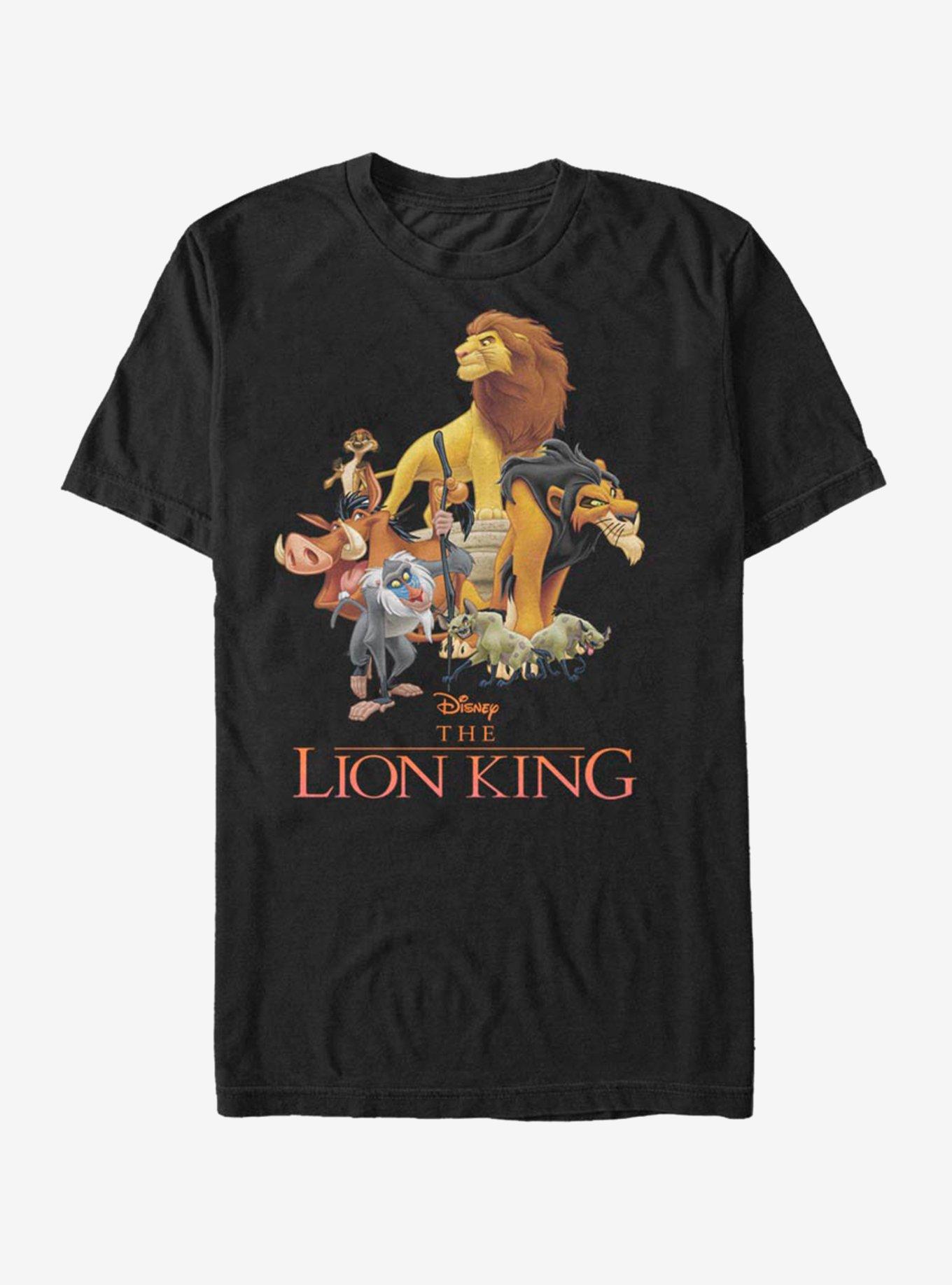 Disney The Lion King Stacked Lions T-Shirt, BLACK, hi-res