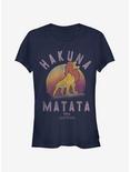 Disney The Lion King Warrior Girls T-Shirt, NAVY, hi-res