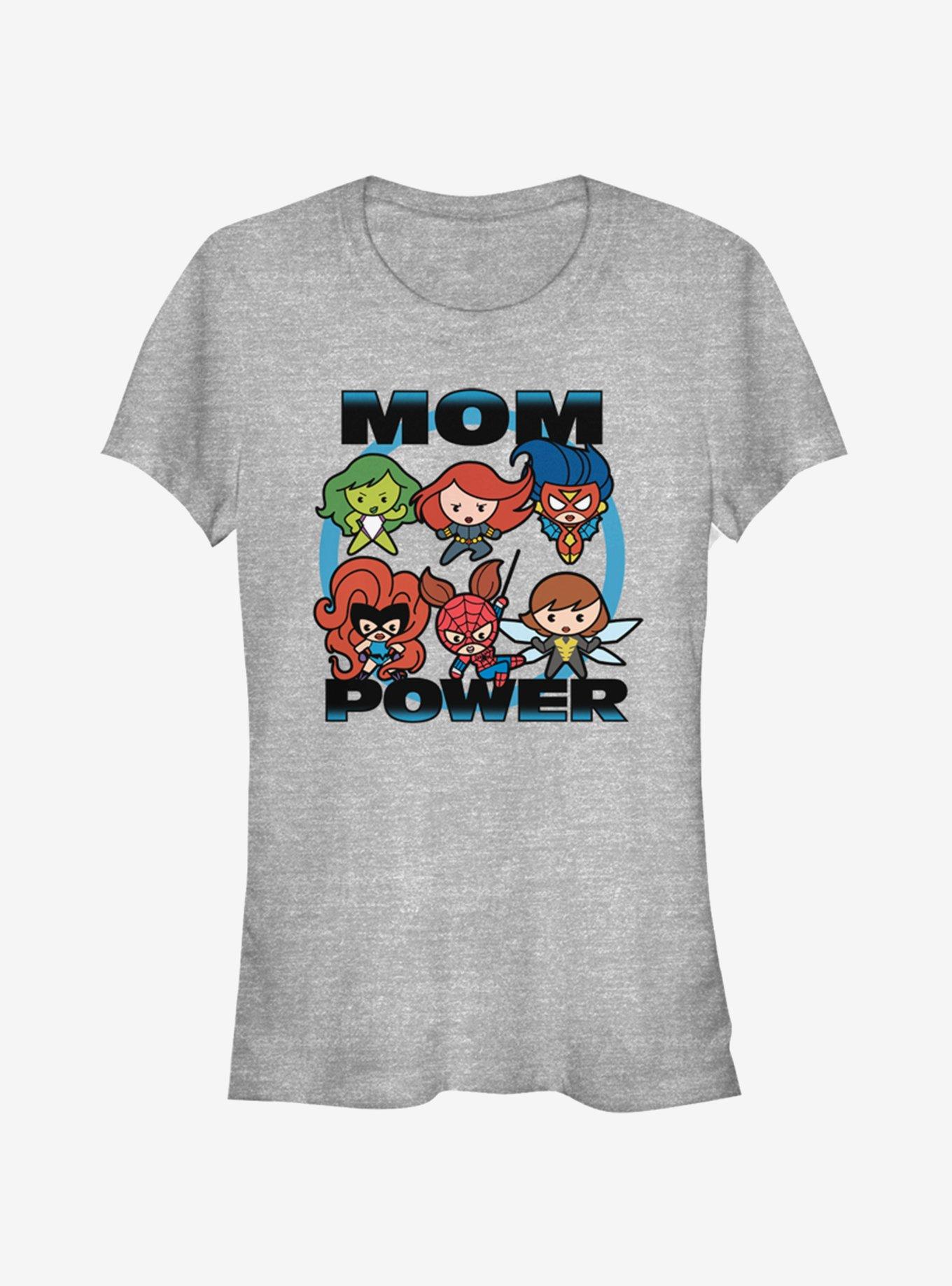 Marvel Spider-Man Mom Power Girls T-Shirt, ATH HTR, hi-res