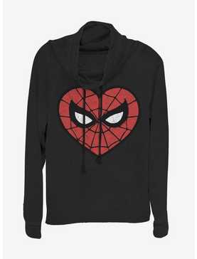 Marvel Spider-Man Spidey Heartbreaker Cowl Neck Long-Sleeve Girls Top, , hi-res