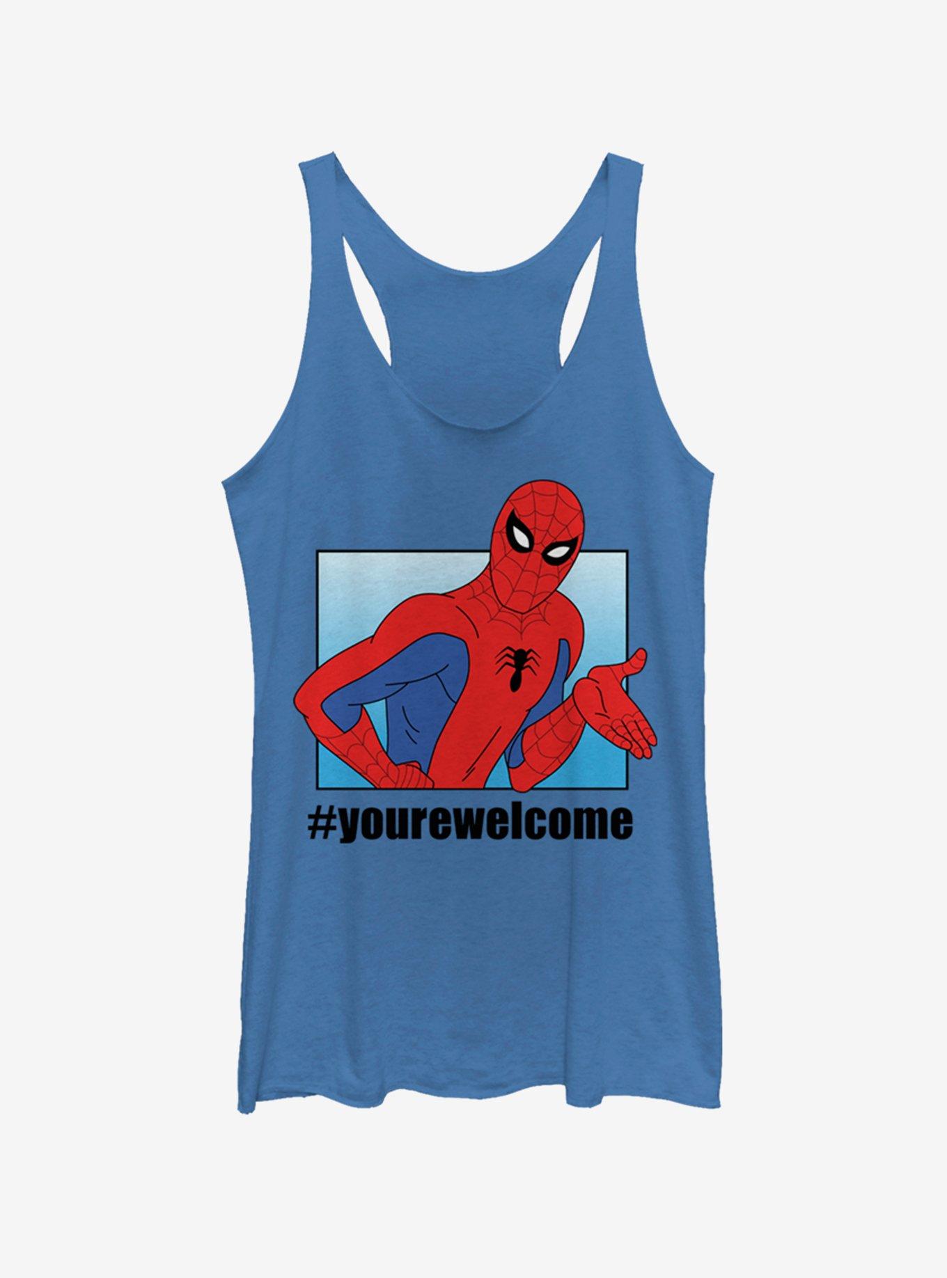 Marvel Spider-Man #yourewelcome Girls Tank, ROY HTR, hi-res