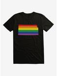 Pride State Flag Kansas T-Shirt, BLACK, hi-res