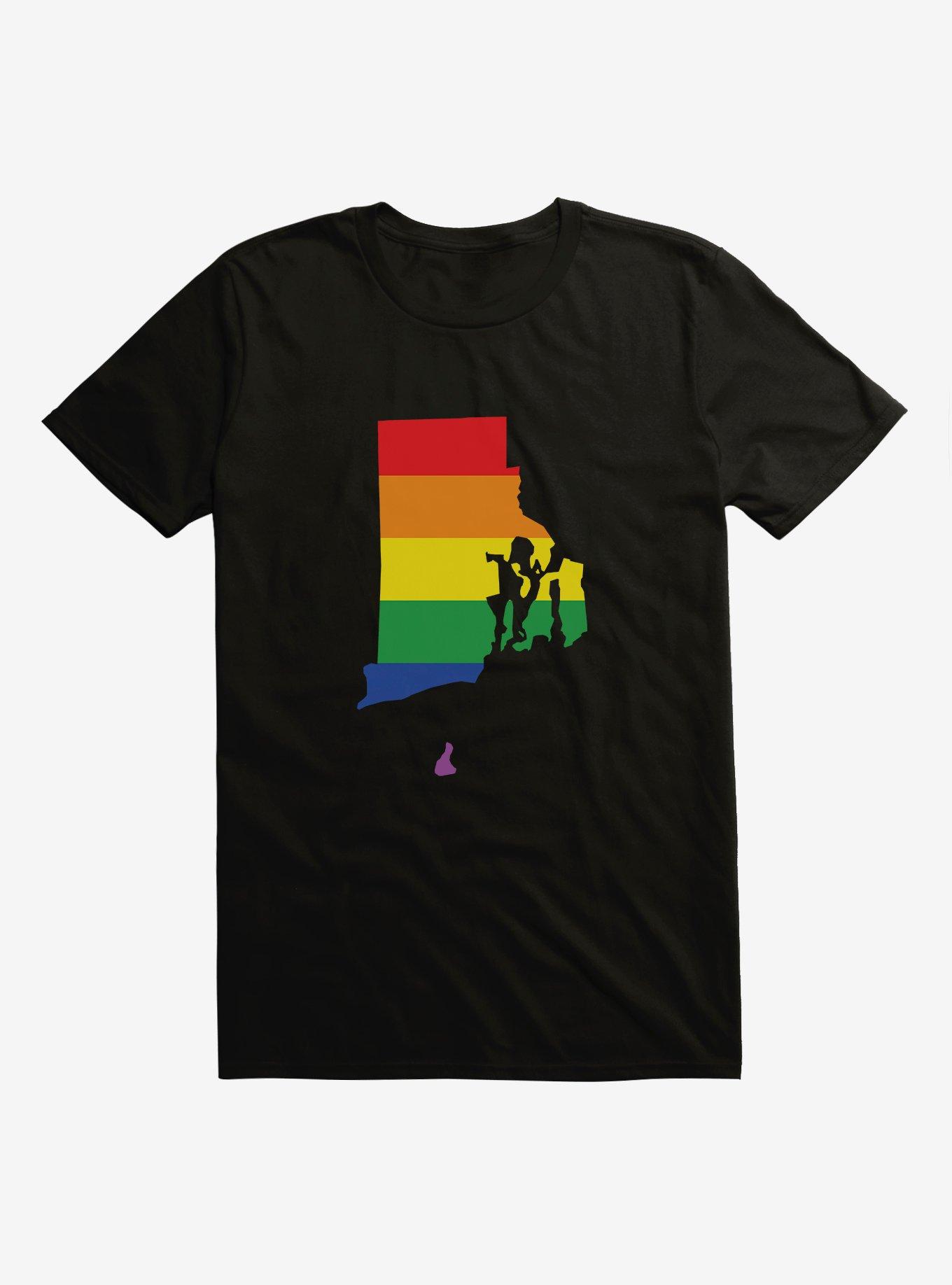 Pride State Flag Rhode Island T-Shirt, , hi-res