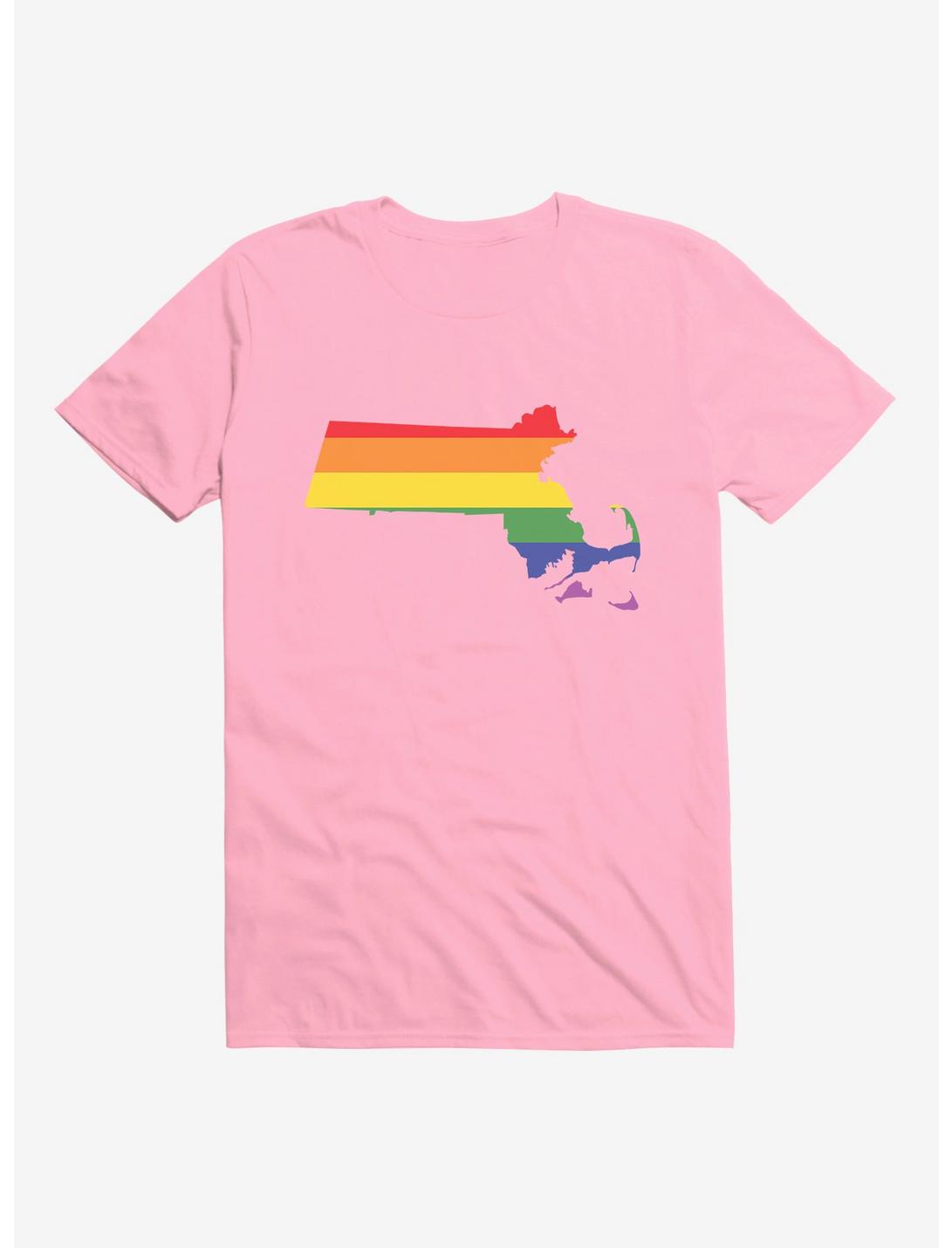 Pride State Flag Massachusetts T-Shirt, , hi-res