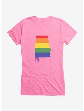 Pride State Flag Alabama Girls T-Shirt, , hi-res
