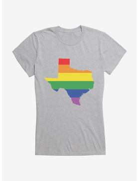 Pride State Flag Texas Girls T-Shirt, , hi-res