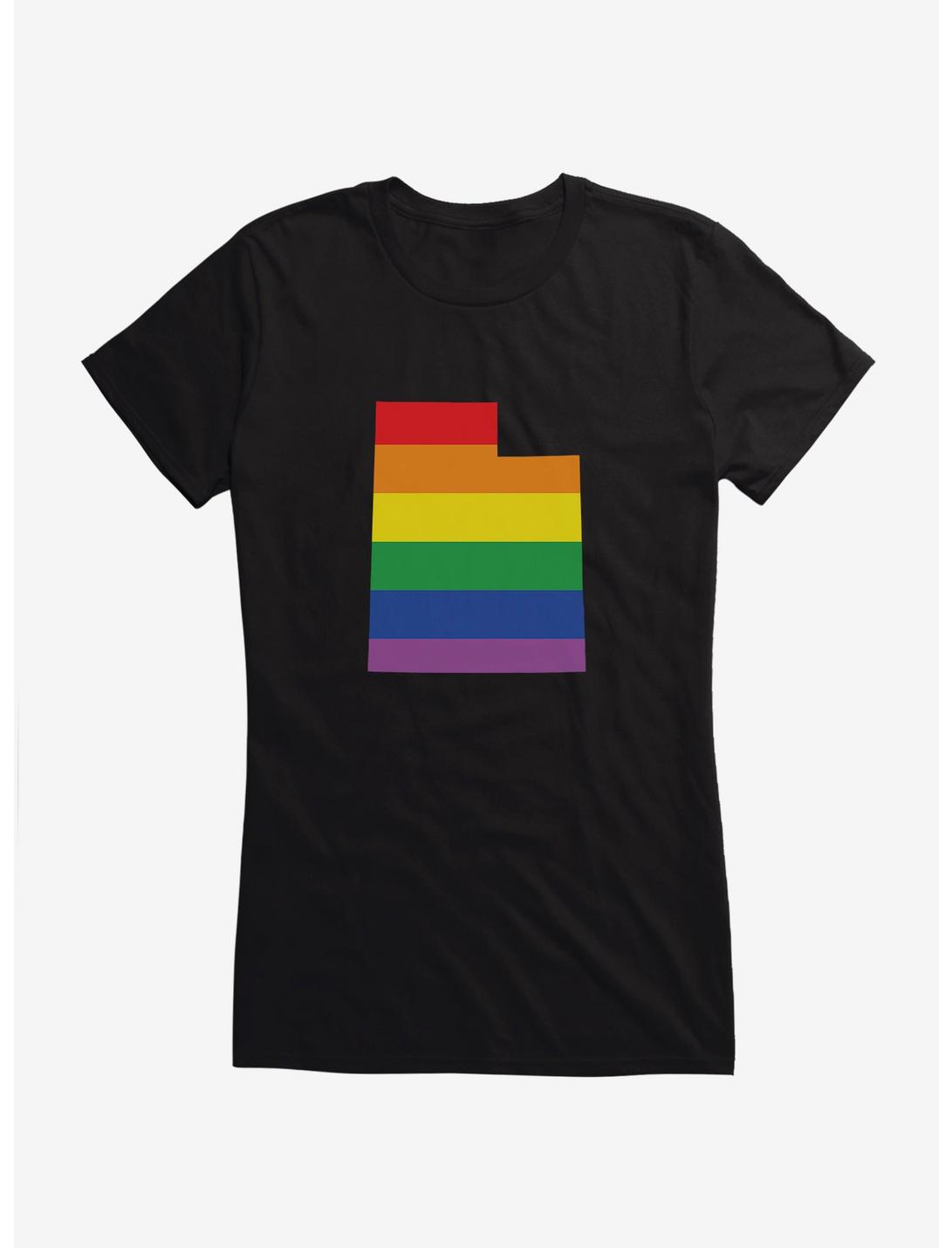 Pride State Flag Utah Girls T-Shirt, , hi-res