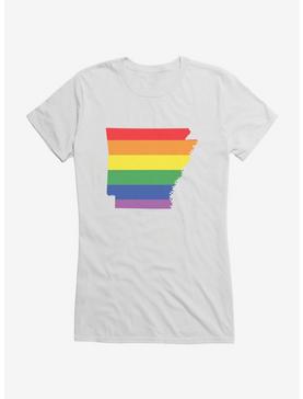 Pride State Flag Arkansas Girls T-Shirt, , hi-res