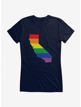 Pride State Flag California Girls T-Shirt, , hi-res