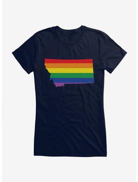 Pride State Flag Montana Girls T-Shirt, , hi-res