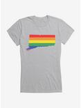 Pride State Flag Connecticut Girls T-Shirt, , hi-res