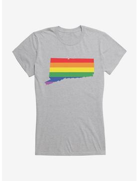 Pride State Flag Connecticut Girls T-Shirt, , hi-res