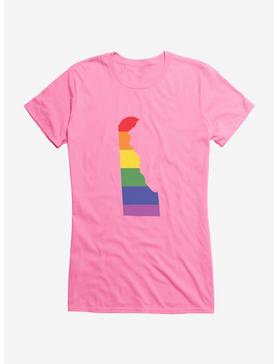 Pride State Flag Delaware Girls T-Shirt, , hi-res