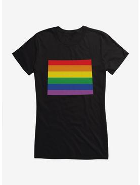 Pride State Flag Wyoming Girls T-Shirt, , hi-res