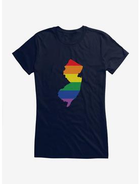 Pride State Flag New Jersey Girls T-Shirt, , hi-res