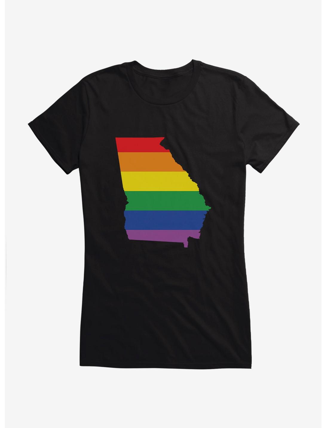 Pride State Flag Georgia Girls T-Shirt, , hi-res