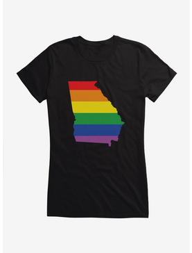 Pride State Flag Georgia Girls T-Shirt, , hi-res