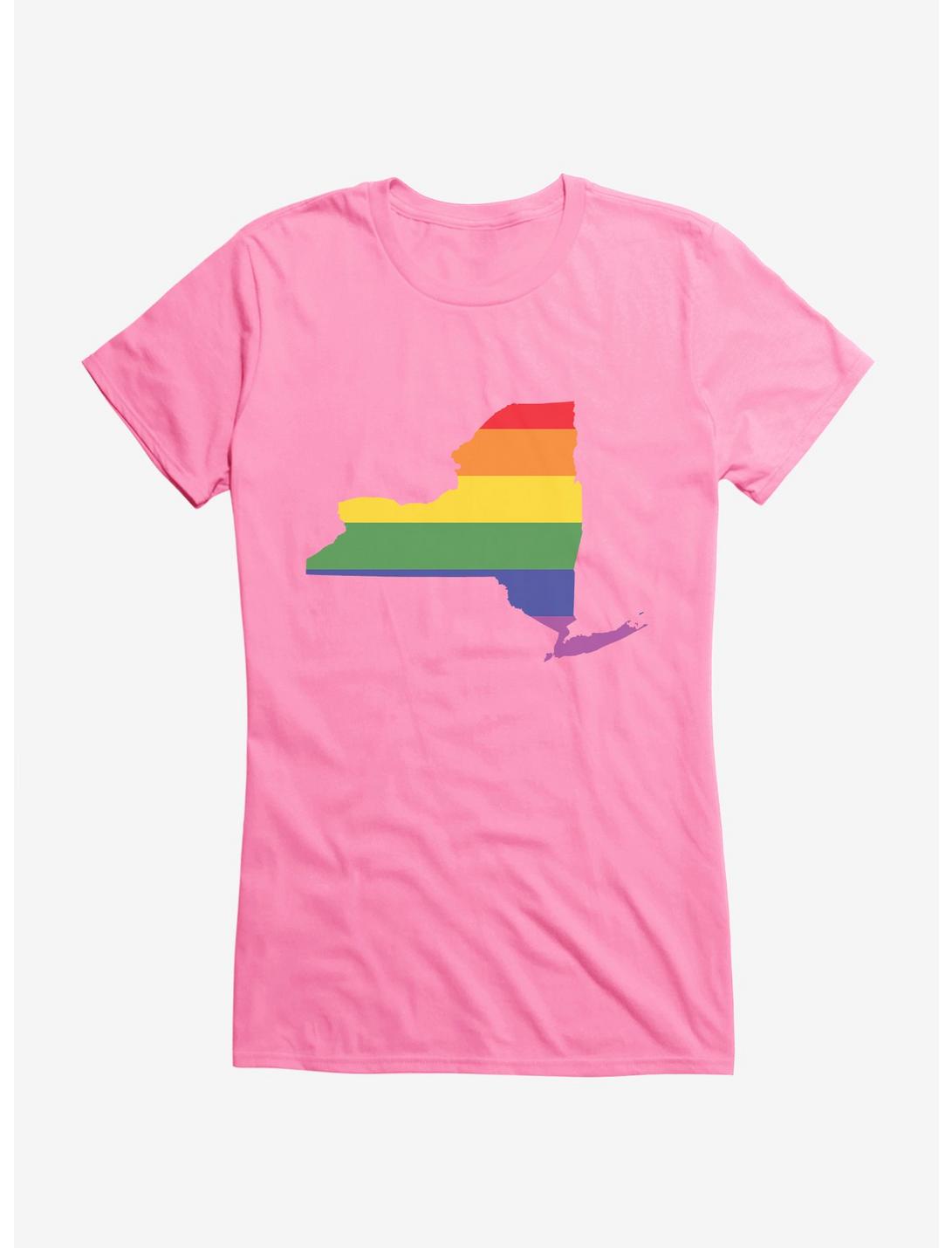 Pride State Flag New York Girls T-Shirt, , hi-res