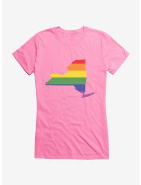 Pride State Flag New York Girls T-Shirt, , hi-res