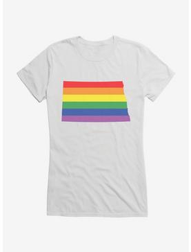 Pride State Flag North Dakota Girls T-Shirt, , hi-res