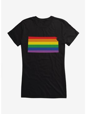 Pride State Flag Kansas Girls T-Shirt, , hi-res