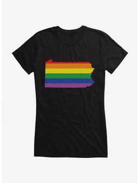 Pride State Flag Pennsylvania Girls T-Shirt, , hi-res
