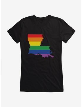 Pride State Flag Louisiana Girls T-Shirt, , hi-res
