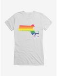 Pride State Flag Massachusetts Girls T-Shirt, , hi-res