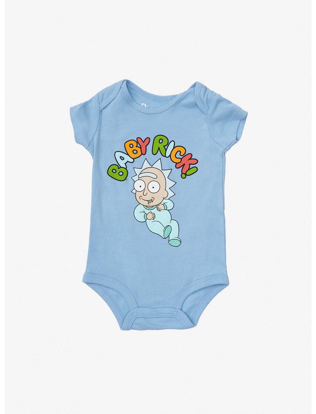 Rick and Morty Baby Rick Infant Bodysuit - BoxLunch Exclusive, BLUE, hi-res